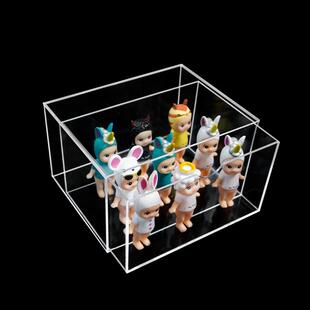 吧唧谷子收纳盒压克力透明阶梯置物带盖子密封防潮防尘徽章动漫周