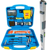 靠尺2米折叠铝合金水平尺高精度验房工具套装 建筑垂直检测尺数显