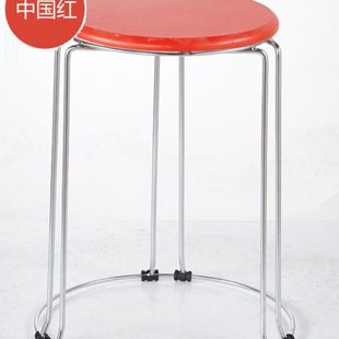 简约布艺凳实木餐桌客厅经济型茶几小凳子实心加厚钢筋凳 家用时尚