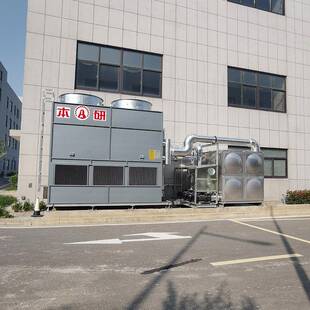 汽车电子配件厂用密闭式不锈钢凉水塔配套水泵电控箱水泵安装服