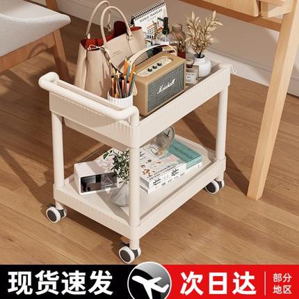 美容车美容院专用小推车仪器工具车美睫收纳置物架纹绣手推车两层