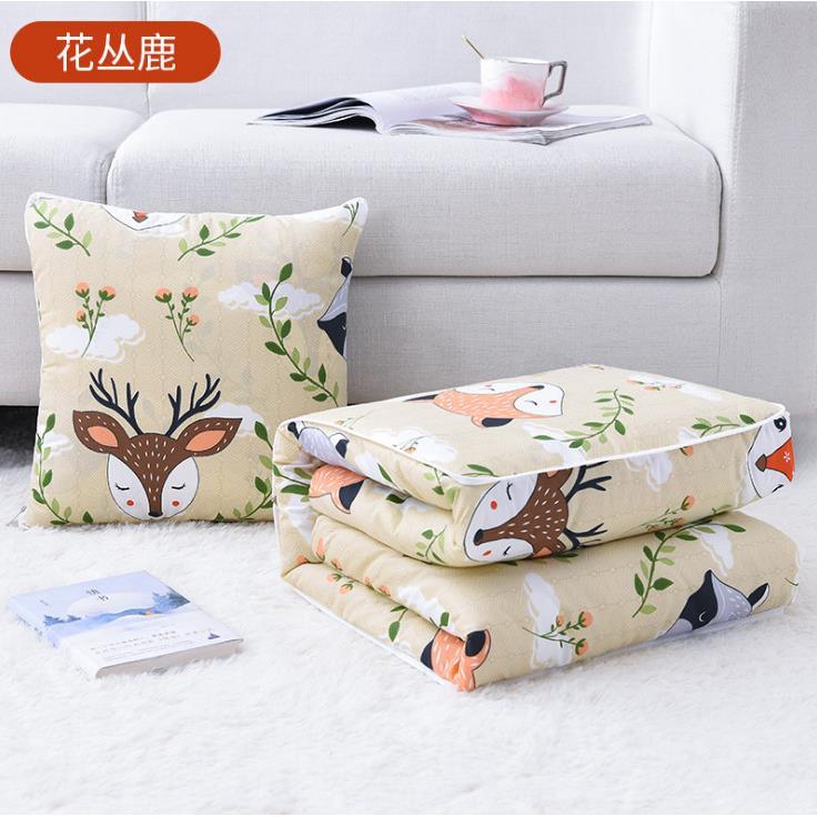 优惠抱枕两用办公室午睡折叠被子汽车靠垫靠枕空调被沙发午休汽车