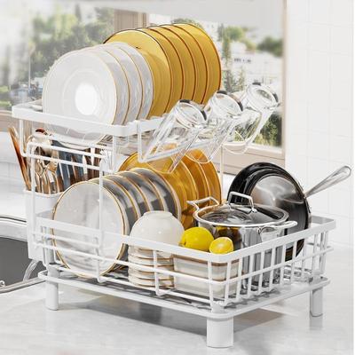 家用水槽沥水架窄款 厨房多功能放碗的架子日式碗筷盘架带沥水盘