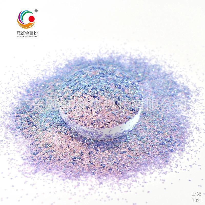 2020年新款美甲散粉亮片璀璨七彩金紫色六角金葱粉亮晶晶闪粉