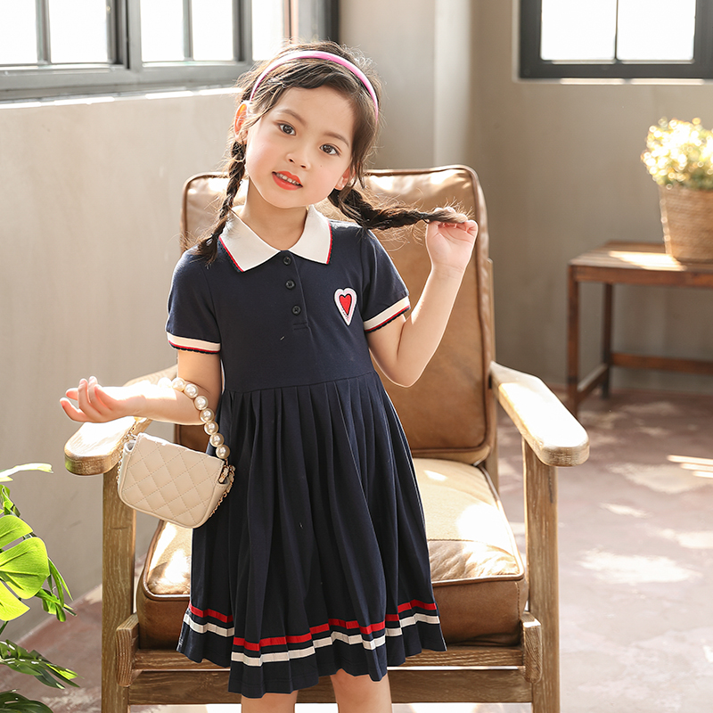 女童连衣裙夏装2022新款洋气女中大童夏季可爱女孩学院风公主裙子