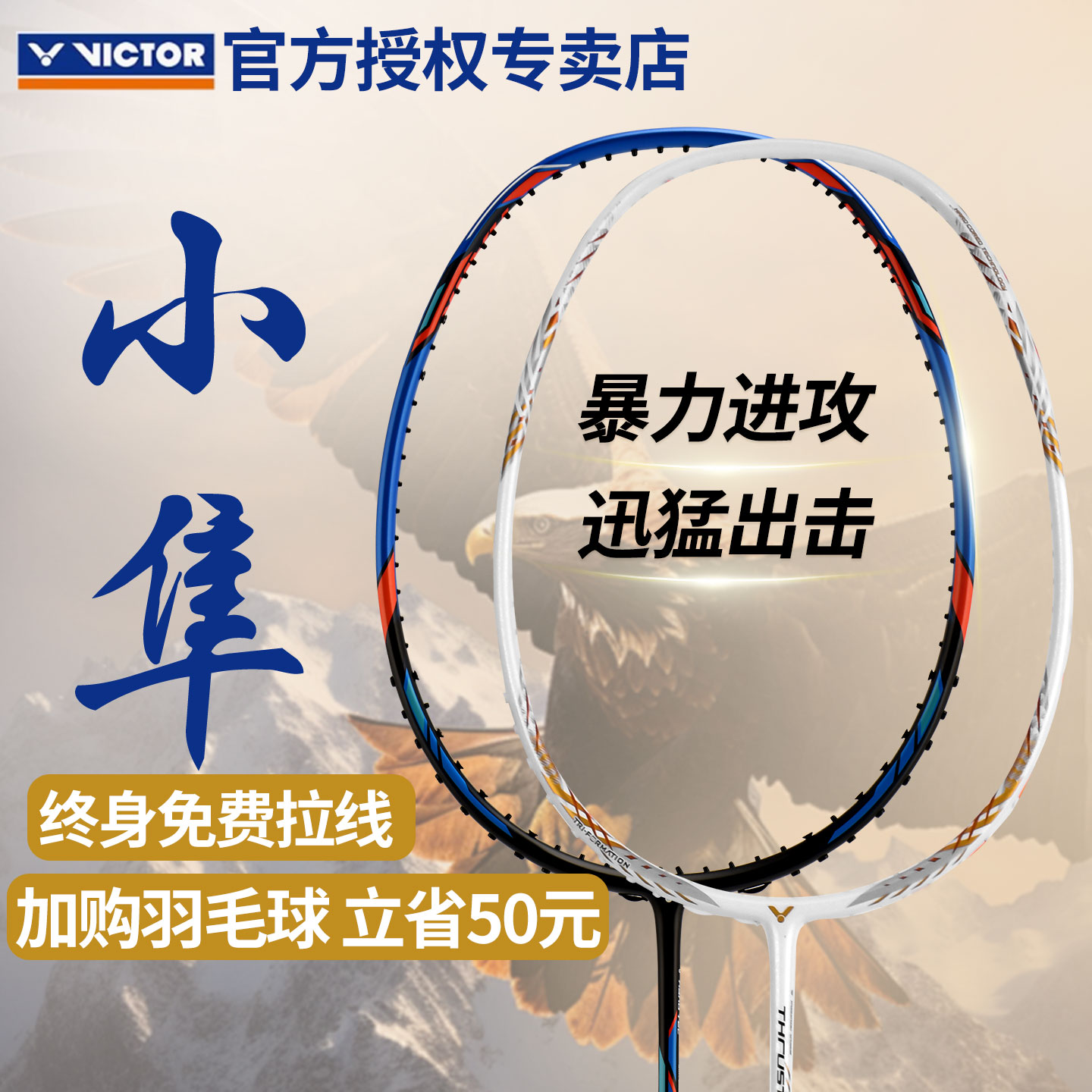 victorTK-HAWK小隼羽毛球拍