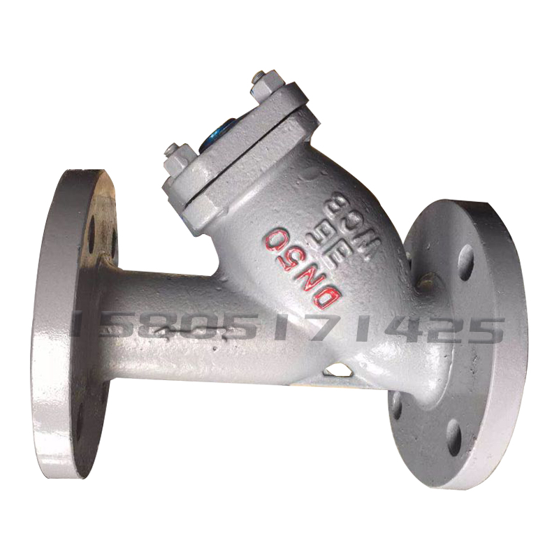 GL41-16铸钢Y型法兰过滤器 DN 40 50 65 80 100 125 150 200 250