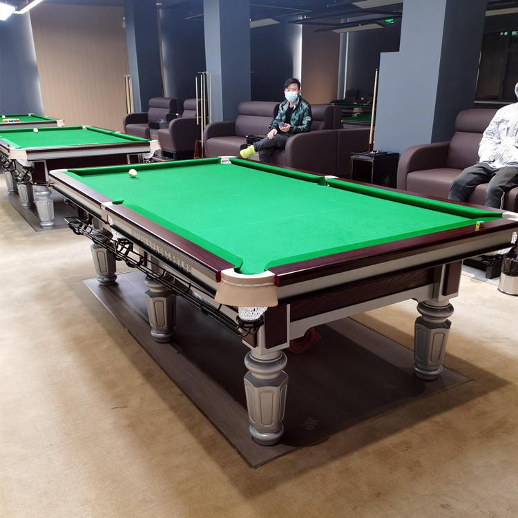 钢库美式台球桌标准型商用大理石钢库比赛美式黑八室内桌球台工厂