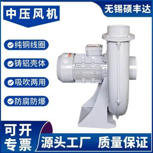 工业1500W铝壳中压风机CX75A透浦式 中压鼓风机750w中压风机现货