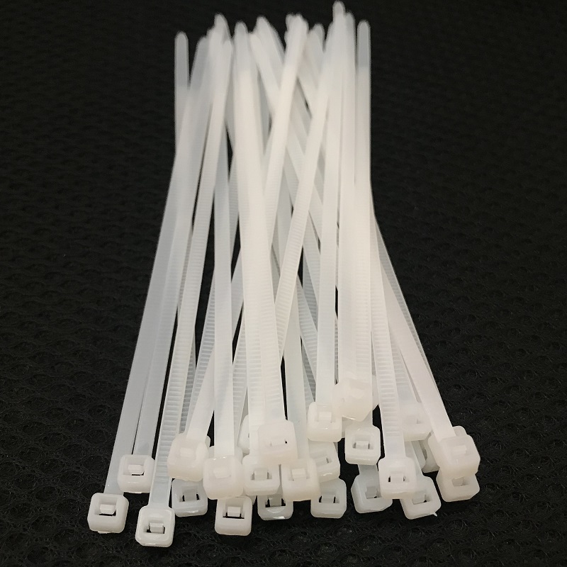 尼龙新料环保加粗加韧白/黑色塑料尼龙扎带5X150mm型号足数500条