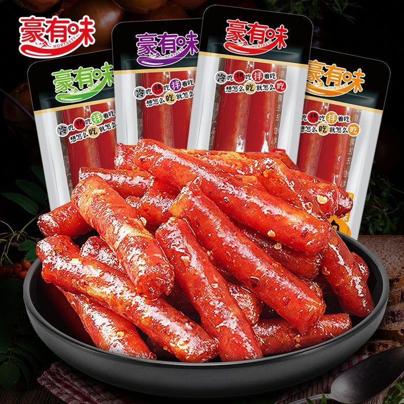 菇菇腊肠猪肉小包开袋即食