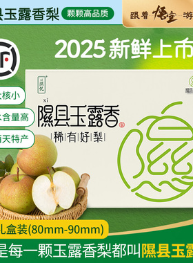 隰县玉露香梨当季水果山西临汾隰县小西天地方特色礼盒送礼