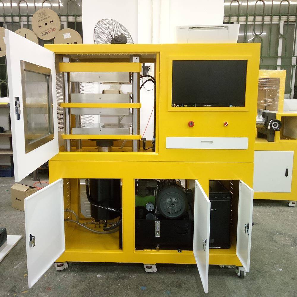 出口XH-406C电脑系统控制平板硫化机PLC控制系统实验型压片机