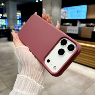 适用苹果17Promax手机壳高级17Pro简约真液态硅胶耐脏防摔17Air云青色大气情侣款iPhone17保护套男女防摔指纹