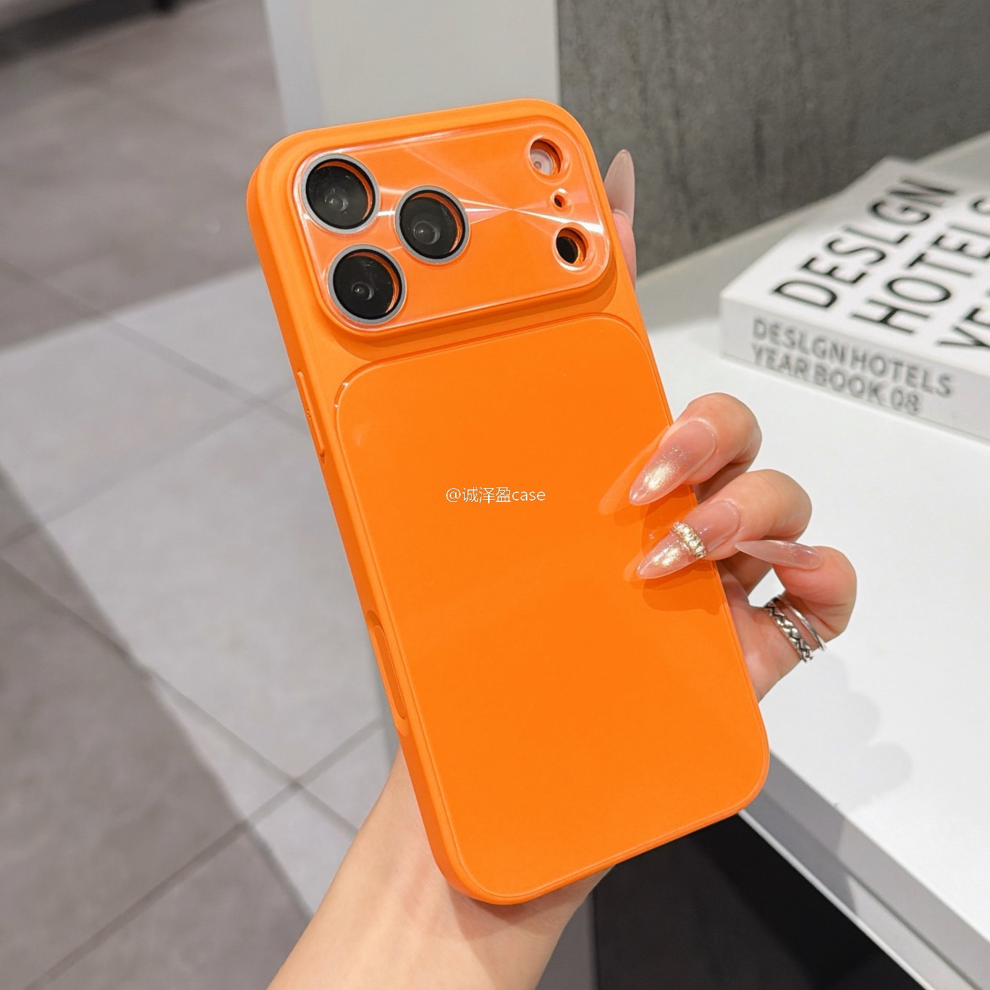 冰感玻璃秒变17橙子色适用苹果17promax手机壳iphone16硅胶15新款14超火13情侣巨好看小众高级感防摔纯色