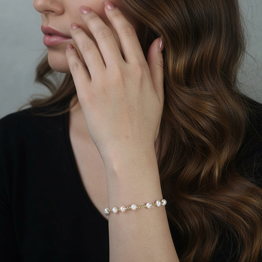 法式珍珠手串S925银隔珠满天星珍珠手链复古中式优雅手饰,饰品/流行首饰/时尚饰品新,手链,淘宝优惠券,粉丝福利购,淘宝优惠卷