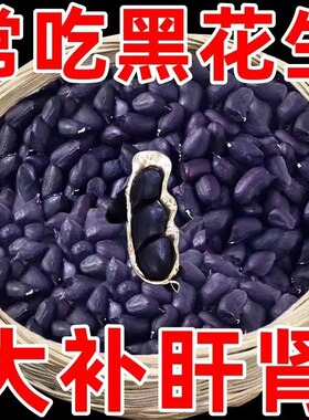 2024黑花生农家自产富硒黑花生带壳生吃甘甜自然晒干滋补杂粮批发