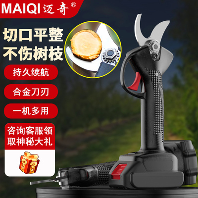 电动剪刀果树修枝剪充电式园林修剪专用树枝剪强劲粗枝锂电修剪器