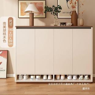 工厂新款 柜简易风门口收 入户家用大容Rtd奶油多层鞋 架鞋