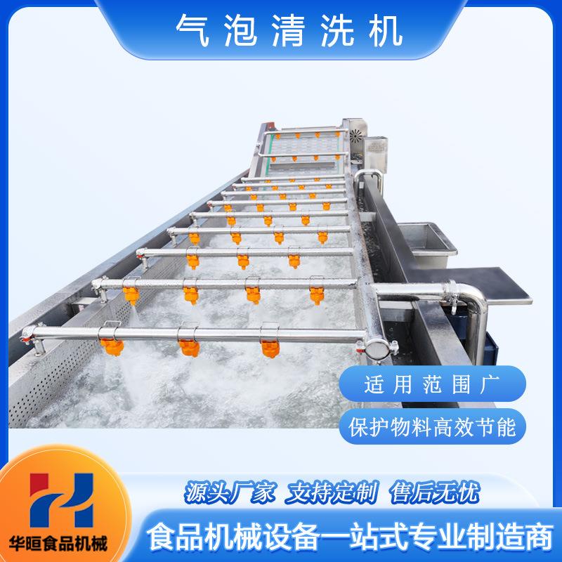 果蔬气泡清洗机多功能高压喷淋苹果橘子蓝莓草莓清洗设备可加毛刷