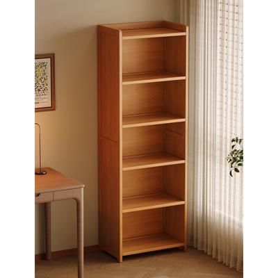 简易书架落地置物架客厅小型书柜储物柜一体儿童收纳转角窄柜子