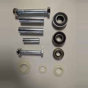 手推车万向脚轮配件钢轴承不锈钢自锁螺丝套管垫片6001 6203 6202