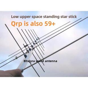 紫外双级交叉U7V4业余无线电低向上角度空间站在线接收图片八木天线