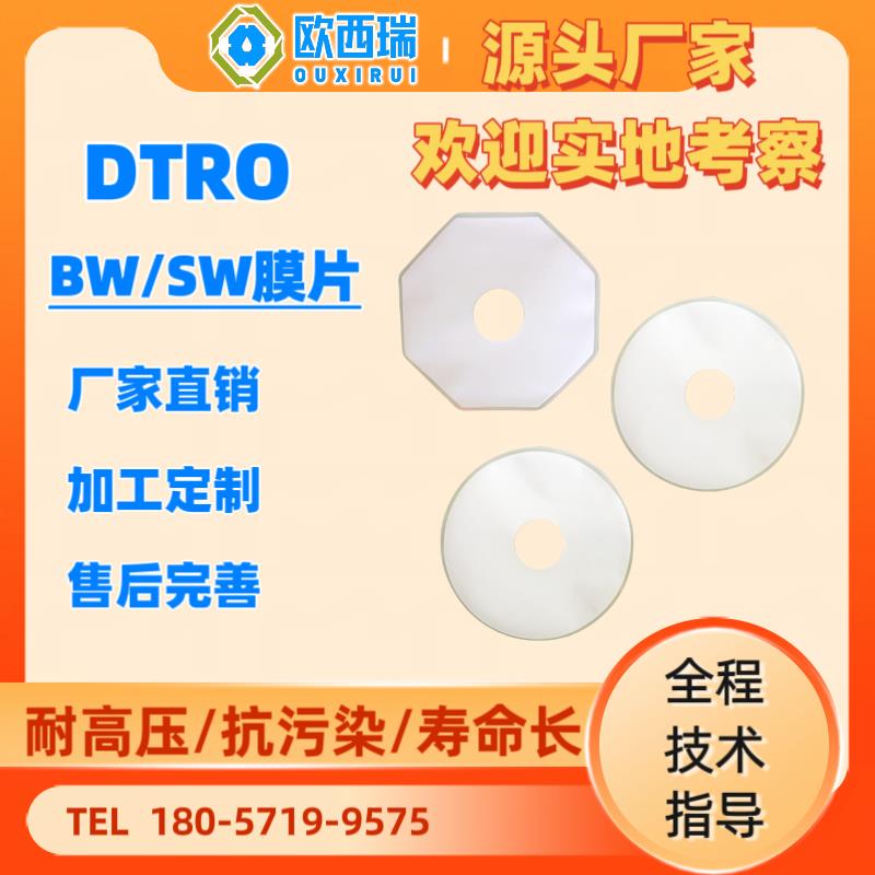 DTRO膜片陶氏八角圆形膜片DTRO膜配件垃圾渗滤液碟管式反渗透