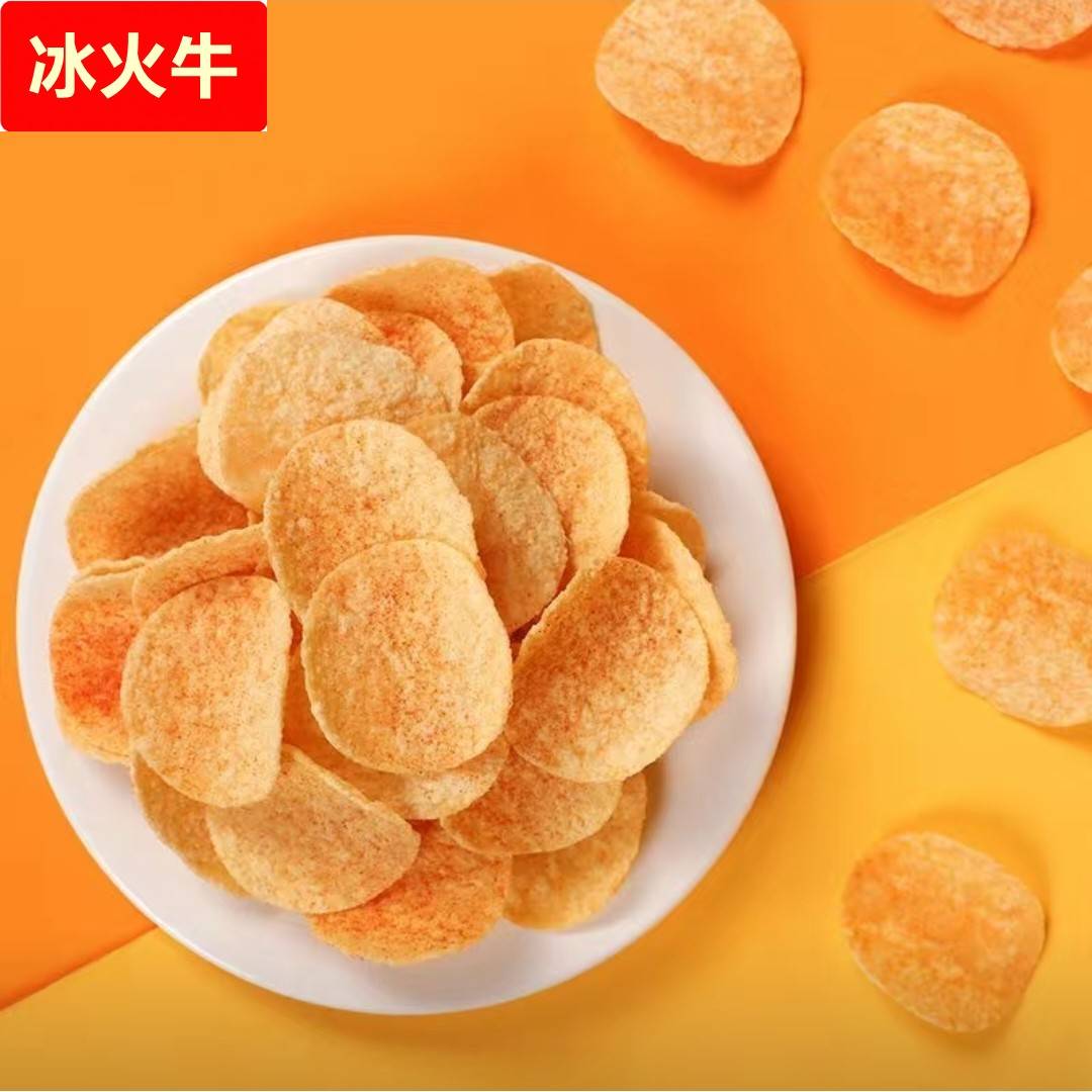 薯片5斤散装 紫薯番茄烧烤味网红零食儿童膨化食品 厂家整箱
