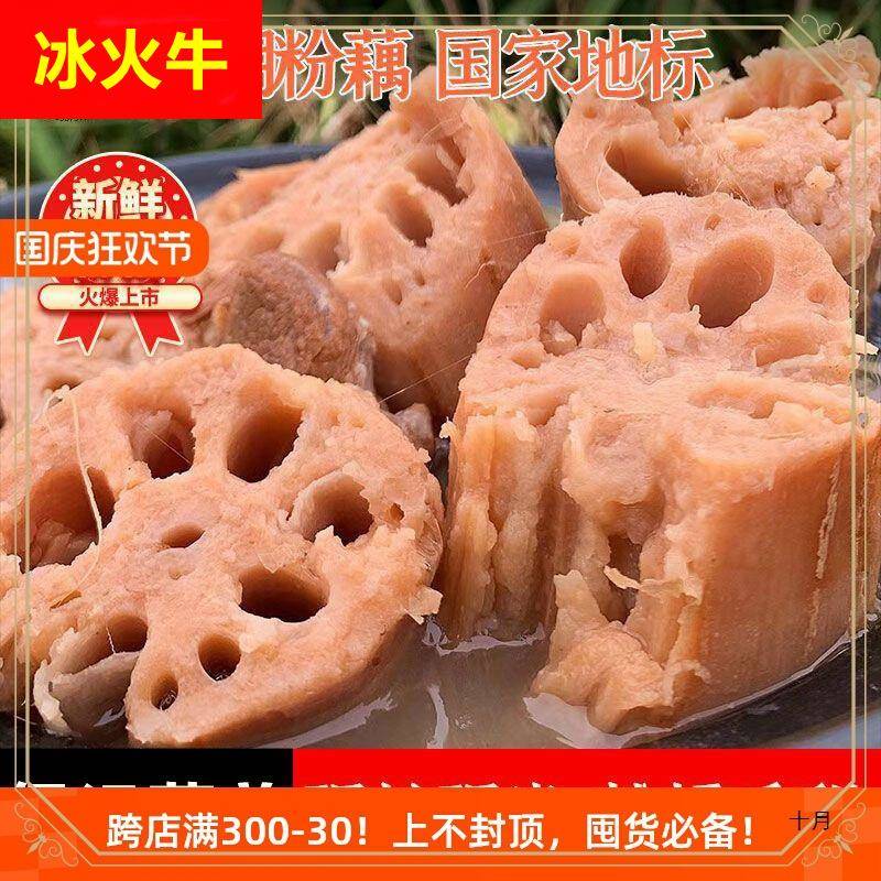 洪湖莲藕新鲜煲汤粉藕带泥莲藕炖汤糯米藕现挖现发包邮新鲜粉莲