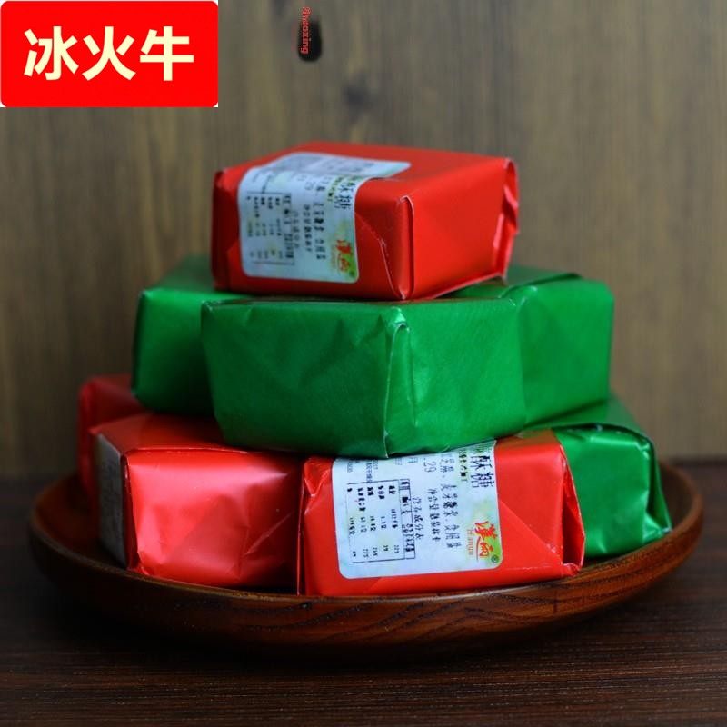 浙江传统糕点绍兴特产小吃黑芝麻酥糖怀旧小时候点心红绿糖酥零食