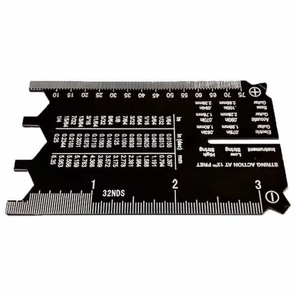 达达里奥PW-SHG-01吉他卡尺贝司民谣电吉他弦距测量度尺子工具