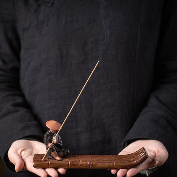 古风江湖故人侠客线香炉陶瓷家用室内禅意香插香座茶室香薰炉摆件,家居饰品,香托/香盘/香座/香插,淘宝优惠券,粉丝福利购,淘宝优惠卷