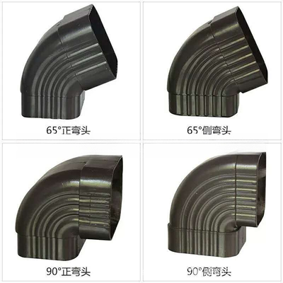 厂家直供彩铝方管配件铝合金弯头阳光房落水弯雨水管方通直接三通