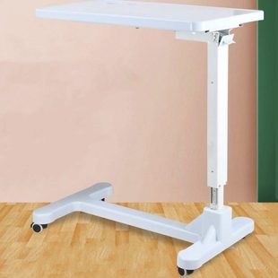 医院病床餐桌#养老院护理桌月子餐桌折叠升降桌移动带轮ABS床边桌