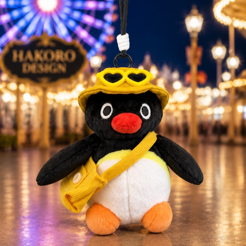 正版Pingu企鹅毛绒包挂件可爱卡通治愈系钥匙扣背包挂饰玩偶礼物