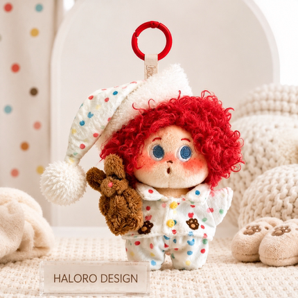 HALORO DESIGN正版嘟嘟爆炸头毛绒包挂件钥匙扣卡通礼物潮玩挂饰