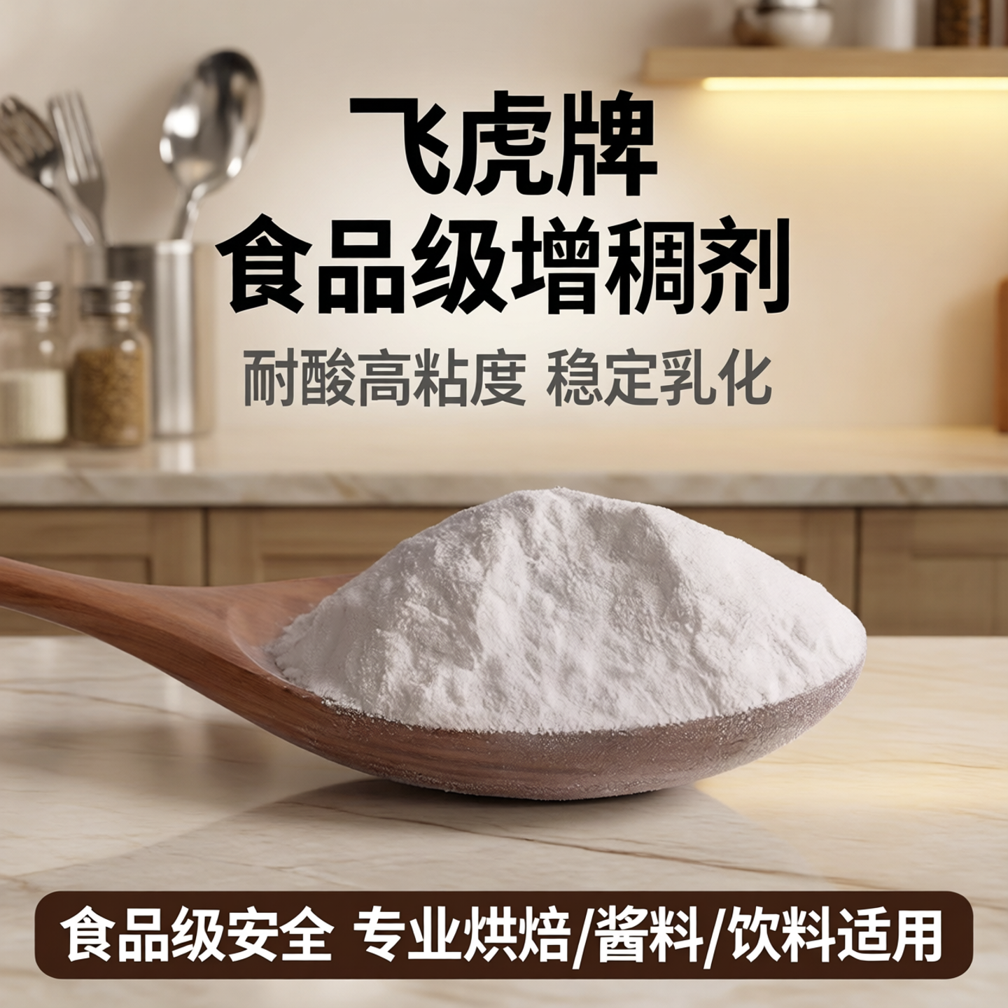 羧甲基纤维素钠 CMC飞虎牌 食品级 耐酸高粘度增稠剂稳定剂乳化剂