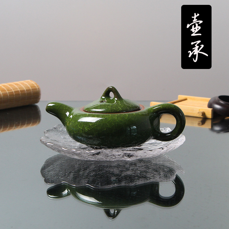 耐热玻璃壶承日式干泡台茶呈紫砂壶底座托垫盘碗茶碟杯垫茶具配件