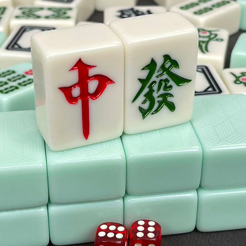 防古玉石麻将牌机用牌四口机正磁机用麻将中号大号麻将配牌麻将牌