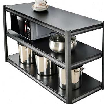 可调节厨房置物架落地多层家用微波炉烤箱收纳架多功能储物货架子