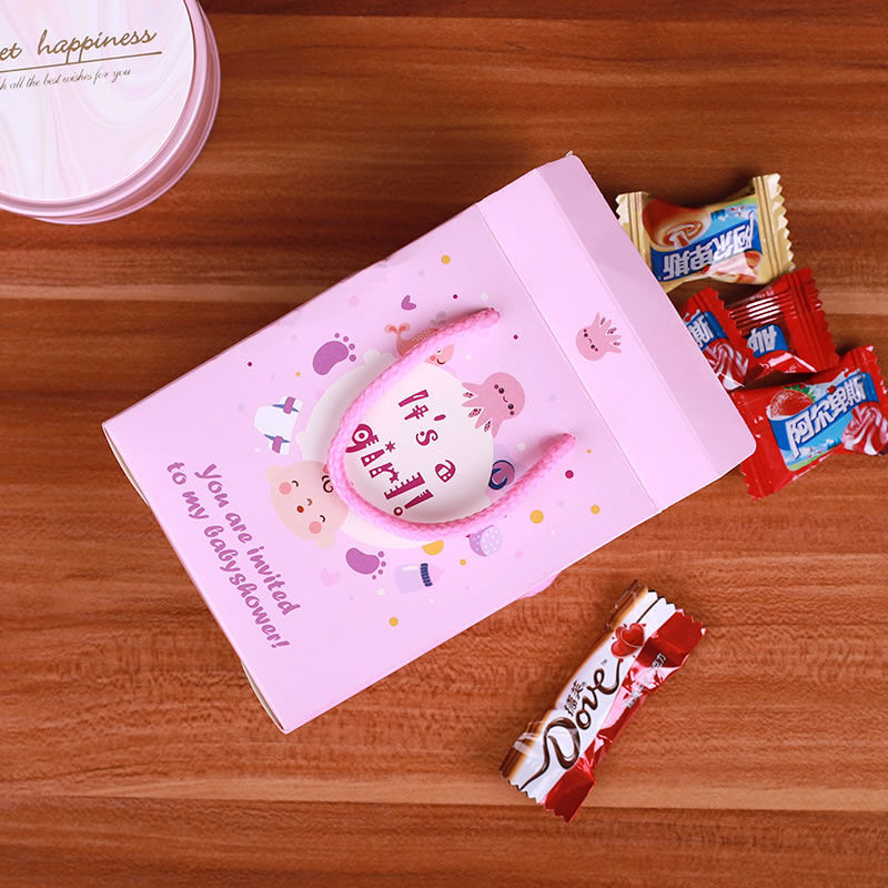 周岁宝宝生日礼袋满月喜糖礼盒空盒幼儿园儿童伴手礼百日宴糖果盒