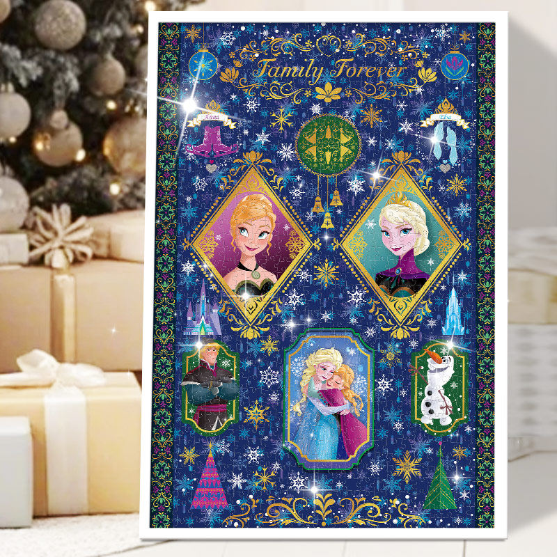 古部冰雪奇缘圣诞节拼图1000片