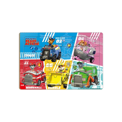 汪汪队木质框式拼图3到6益智玩具