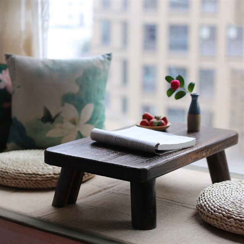 飘窗桌子小茶几简约日式实木炕桌榻榻米桌子矮桌茶桌阳台茶几炕几