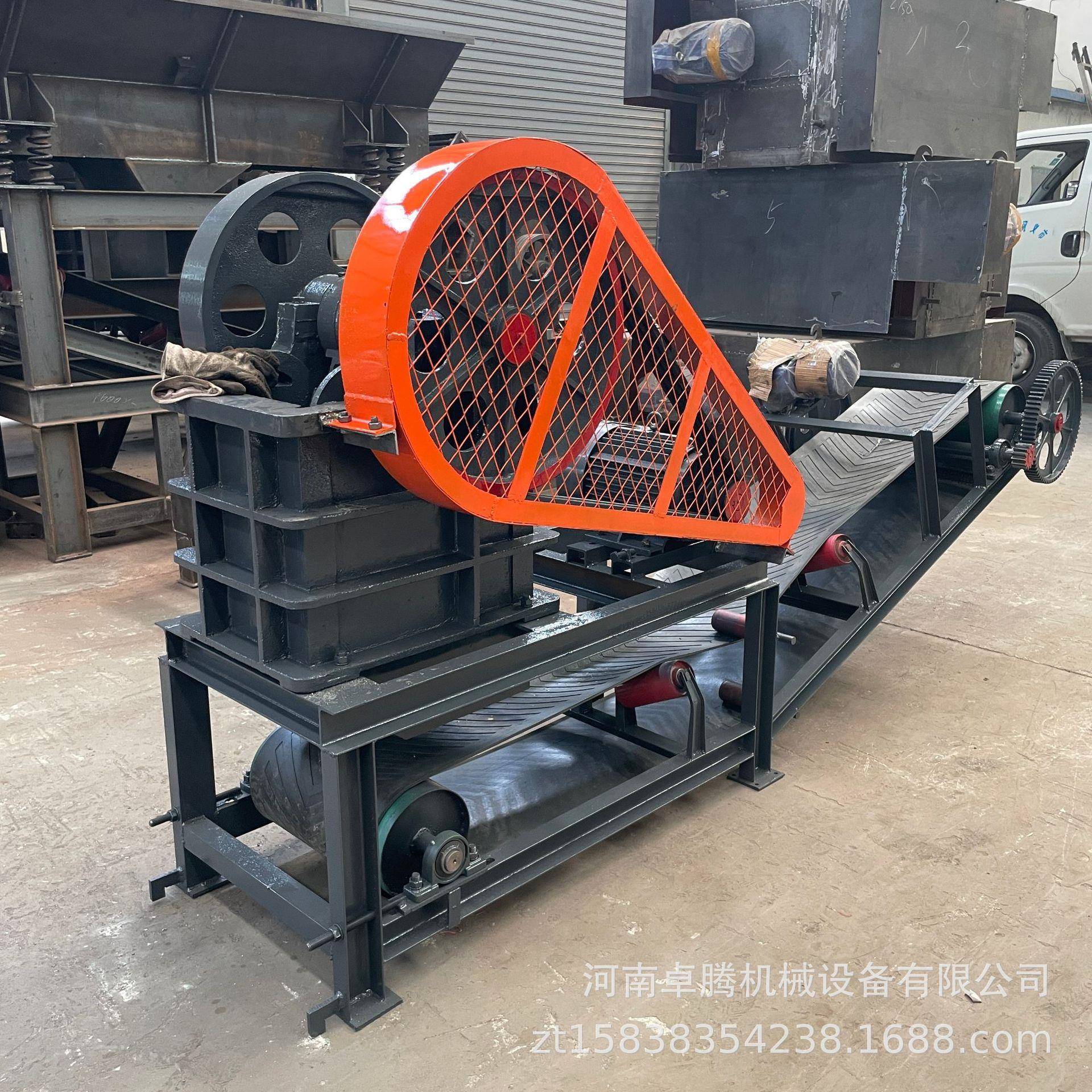 小型移动鄂式破碎机鹅卵石花岗石粉碎机青石粉碎机建筑垃圾破碎机