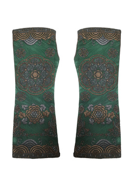 【鎏金引凤】香云纱满绣长手套一对DB-ST250315