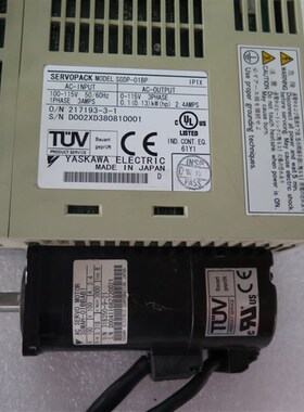 安川伺服电机SGMAH-01BBAB1可配驱动器SGDP-01BP保修6个月