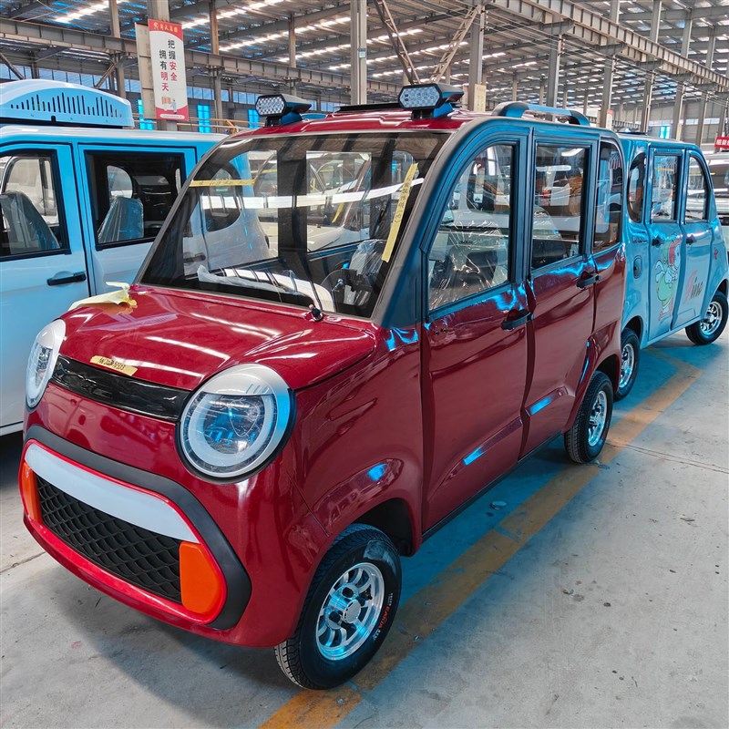 四轮电动车家用成人新款低速代步车新能源女士电两用电动4轮车