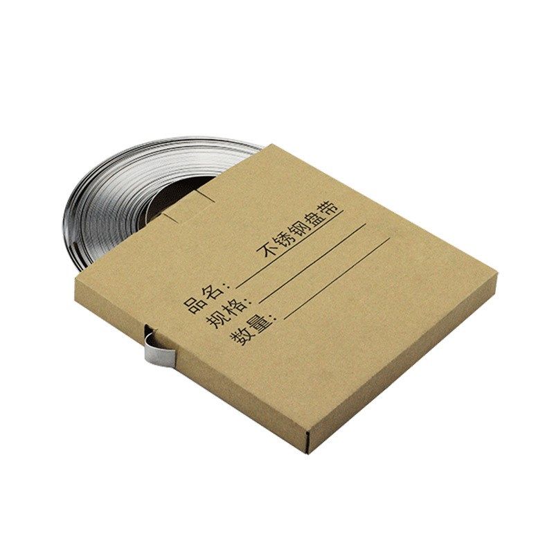 304不锈钢扎带盘带钢带不锈钢卷 船用电缆加宽加厚捆扎打包带扣子